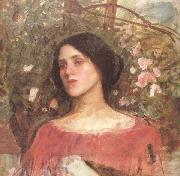 The Rose Bower (mk41) John William Waterhouse